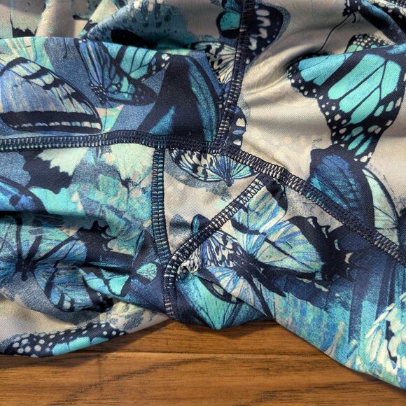 Gap kids leggings grey blue butterfly print size XL 12-13 - Picture 8 of 12